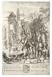 Evander en Aeneas bij Palentium. Staat 4